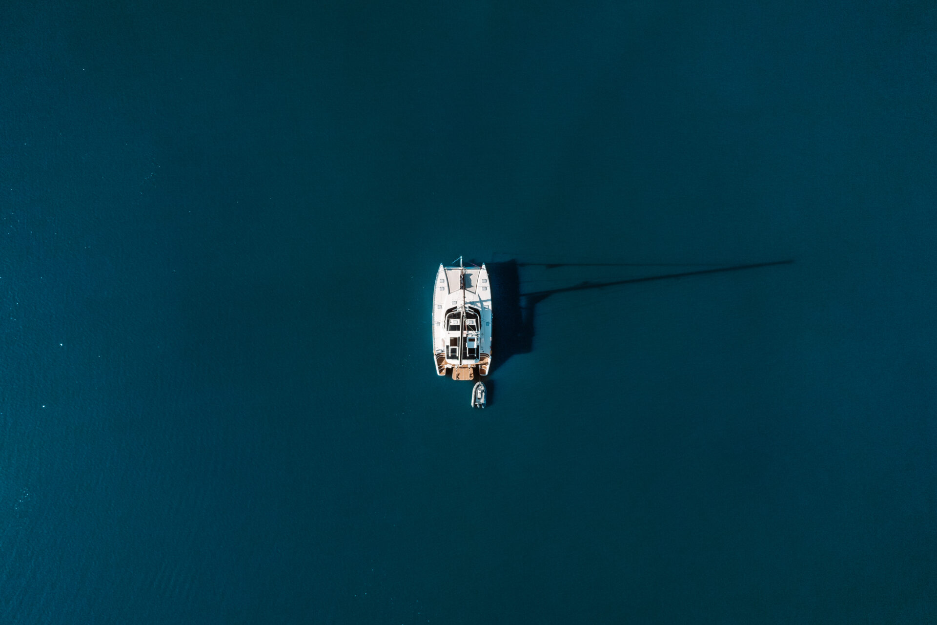 Birds-Eye View Of A Luxury Catamaran